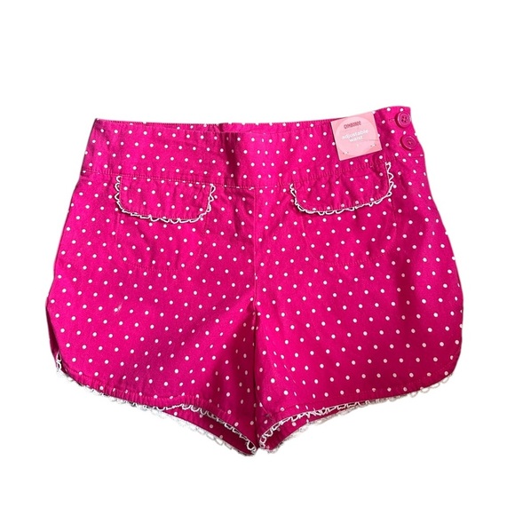 Gymboree New Pink Polka Dot Girls Shorts 7 - Picture 1 of 3